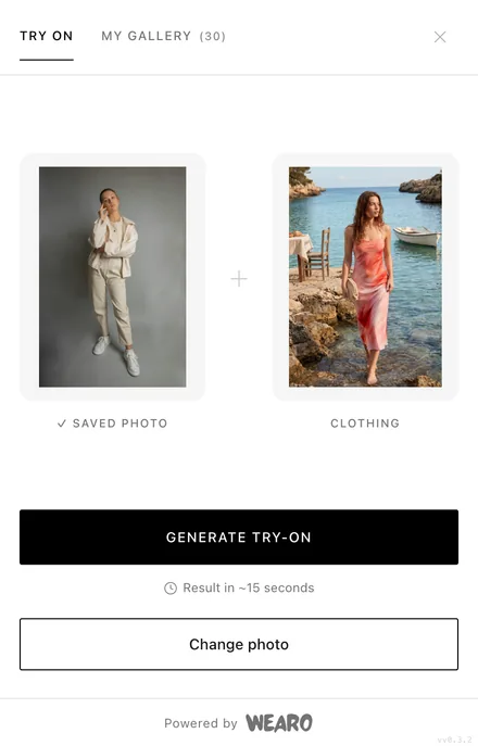 1. Choose your photo and the piece